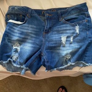 Denim shorts